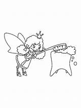 Tooth Fairy Pages Coloring Printable Kids sketch template