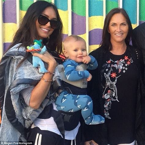 megan fox shares photo of look a like mother on instagram daily mail