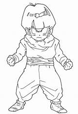 Gohan Goku Coloringhome Saiyan Pngegg sketch template