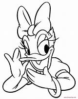 Daisy Duck Coloring Pages Donald Face Disney Printable Color Print Colouring Drawing Cartoon Ducks Kids Characters Baby Book Gossip Gossipping sketch template