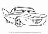 Cars Flo Drawing Draw Cartoon Step sketch template