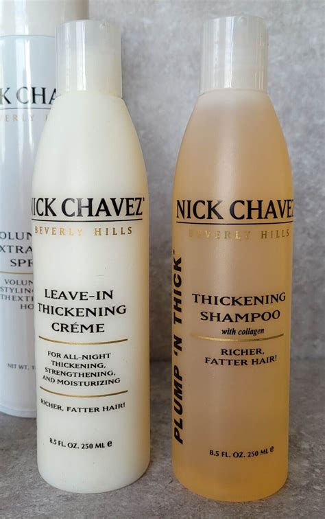 nick chavez plump n thick sexy sassy thickening hairspray shampoo