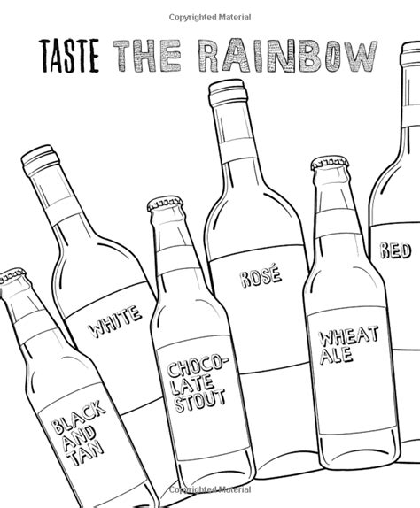 color  drunk  drinking  drawing activity book potter style