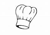 Chef Hat Coloring Clip Clipart Chefs Cooking Cook Baking Hats Kids Drawing Large Printable Food sketch template