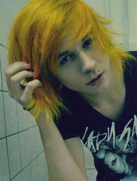 emo boy yellow hair yellow hair dye boy hairstyles