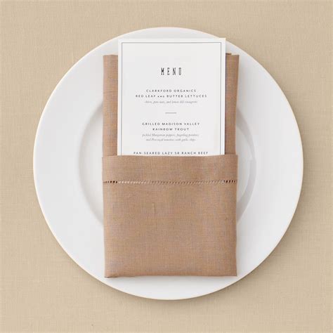 pocket napkin fold martha stewart weddings