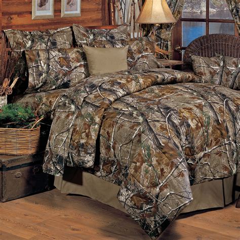 realtree  purpose  polycotton camouflage hunting camo sheet set comforter sets camo