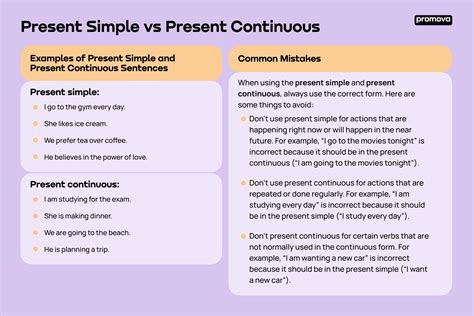 present simple  present continuous promova grammar