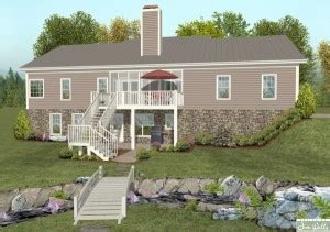 great ranch woptional finished basement  house designers
