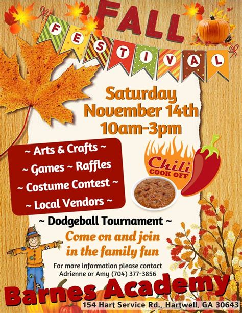 fall carnival flyer template   printable templates