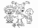 Rugrats Coloring Pages Cartoon Printable Color Angelica Kids Book Print Sheets Character Colouring Characters Drawing Tommy Cynthia Cartoons Pickles Chuckie sketch template