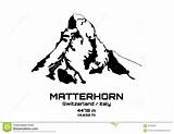 Matterhorn Clipart Outline Vector Illustration Mt Stock Materhorn Illustrations Cervin Logo Tattoo Clipground Matching Icon Designlooter Amb Stylendesigns Google Royalty sketch template