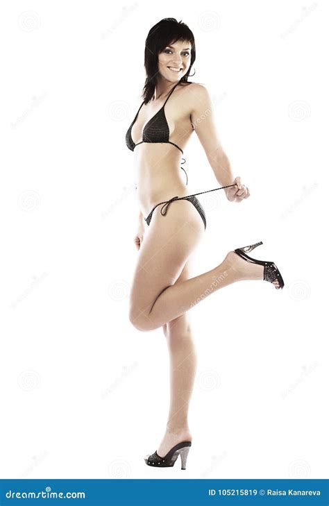 donna sexy in bikini immagine stock immagine di background 105215819