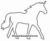 Unicorno Sagoma Stampare Disegnidacolorare sketch template