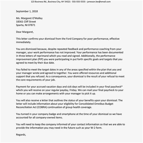 letter  recommendation  terminated employee invitation template