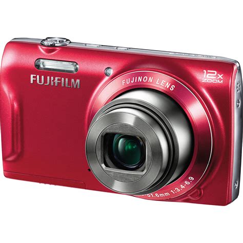 fujifilm finepix  digital camera red  bh photo