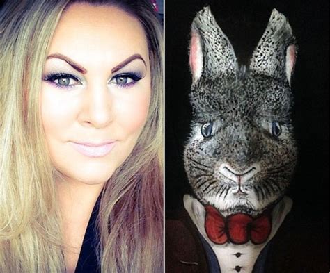 Woman Transforms Herself Into An Easter Bunny With Her Crazy Makeup