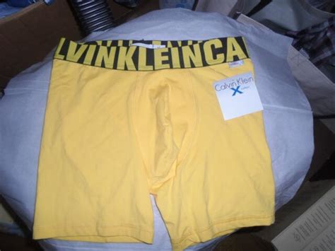 Men S Calvin Klein Small Yellow Underwear Ebay