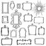 Frames Doodle Frame Clipart Drawn Hand Clip Doodles Set Draw Unique Marcos Pack Scrapbooking Border Drawing Drawings Etsy Cute Digital sketch template