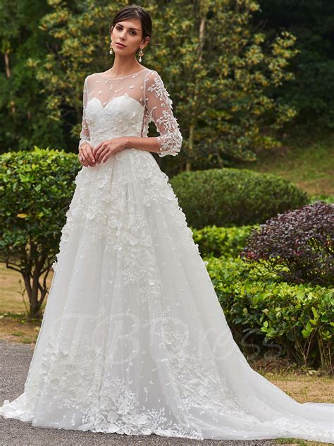 gorgeous lace sleeve wedding dresses   wedding dresses