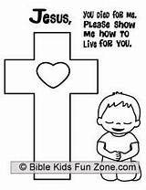 Cross Coloring Jesus Pages Nativity Died Sunday School Sheet Kneeling Lent Crafts sketch template