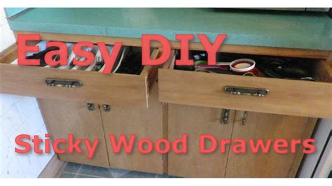fix sticky wooden drawers lubricate runners youtube