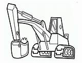 Excavator Coloring Pages Kids Print Color sketch template