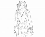 Widow Avengers Romanoff Natasha sketch template