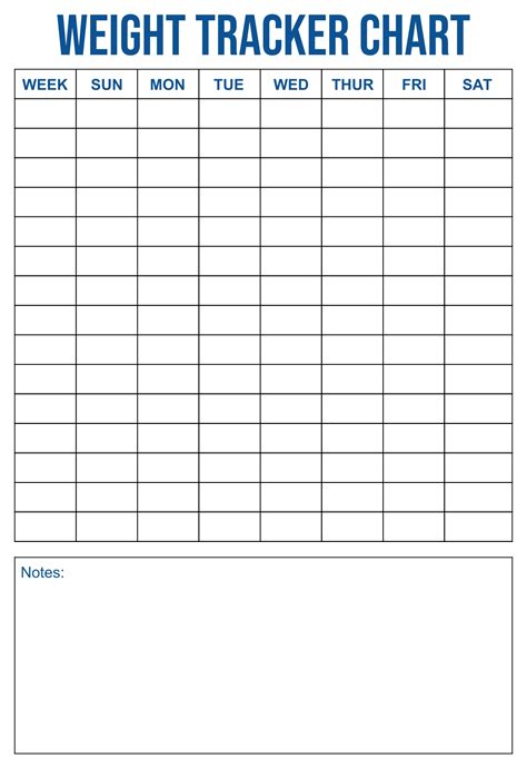 weight tracker printable