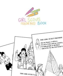 girl scout coloring pages  printable coloring book