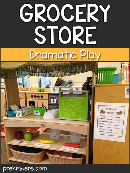 grocery store dramatic play center prekinders