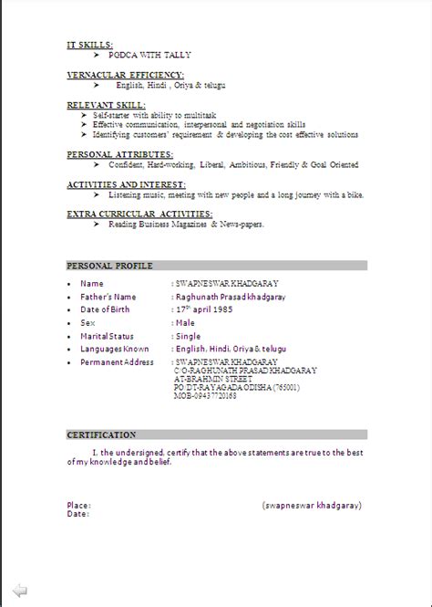 resume sample in word document mba marketing and sales