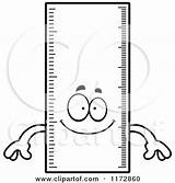 Clipart Ruler Mascot Surprised Cartoon Happy Thoman Cory Outlined Coloring Vector Color 2021 Waving Clipground Clipartof sketch template