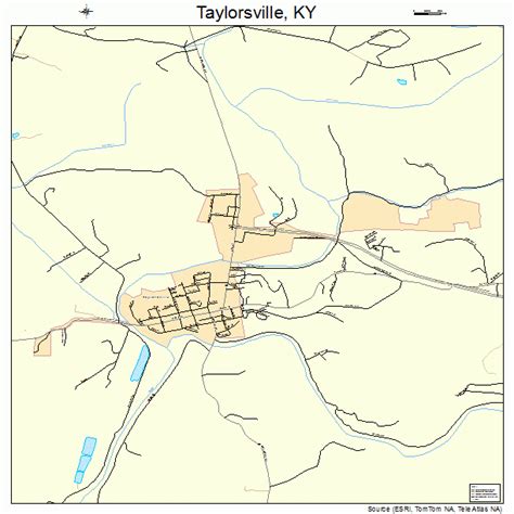 taylorsville kentucky street map