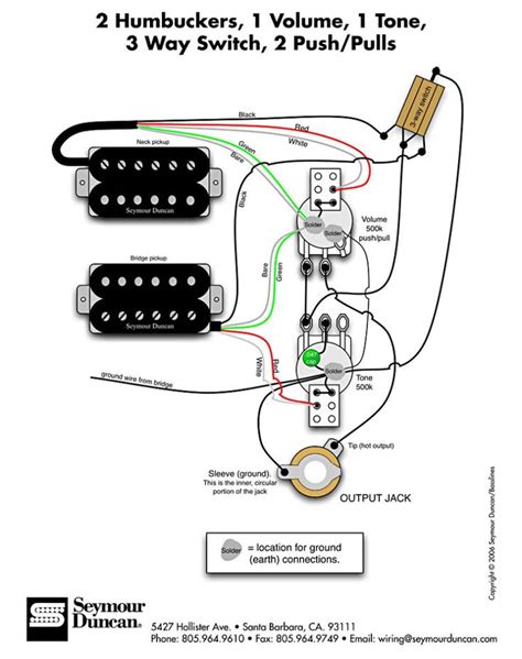 seymour duncan sh  jb wiring diagram single pick pickup