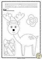 Christmas Anastasiya Studio Worksheets Trace Skills Writing Motor Fine Pre Pages Color Multimedia Kids Crafts sketch template