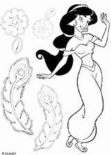 Jasmine Princess Coloring Hellokids Print Color Online Pages sketch template