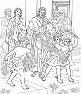 Jesus Coloring Children Pages Greeting Supercoloring Puzzle Drawing Printable sketch template