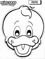 Duck Mask Coloring Comment First sketch template