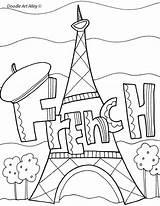 French Coloring Pages France Cover Binder Book Flag Covers School Worksheets Printable Subject Front Books Language Arts Getcolorings Color Getdrawings sketch template