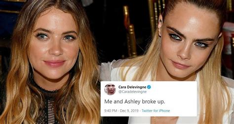 cara delevingne tweeted that she and ashley benson broke up girlfriend