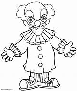 Clown Scary Coloring Pages Color Evil Wicked Getcolorings Getdrawings Printable Creepy Template sketch template