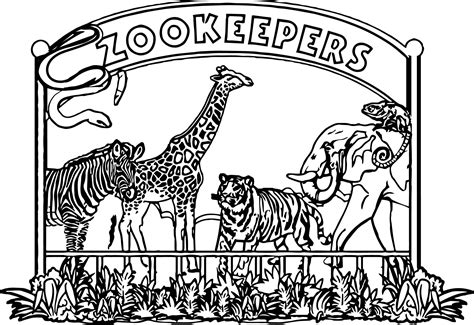 zookeeper coloring page pleasekeepyourmouth