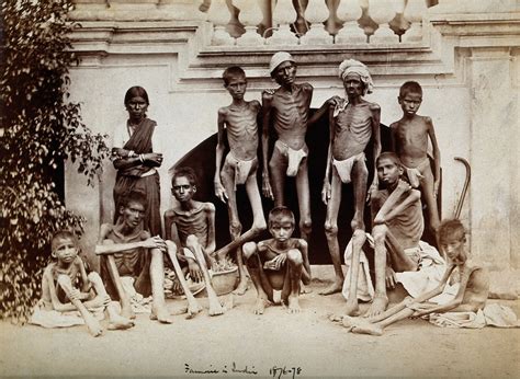 filefamine  india  group  emaciated young men wearing loin