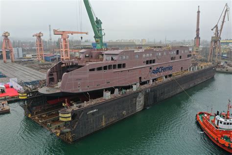 remontowa shipbuilding zwodowała czwarty prom dla bc