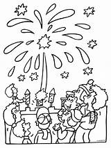 Nieuwjaar Oud Vuurwerk Dagen Tekening Jaar Annee Animaatjes sketch template
