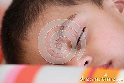 cute kid  deep sleep stock images image