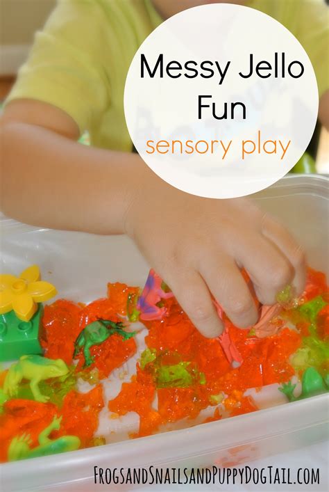 messy jello fun sensory play  kids fspdt