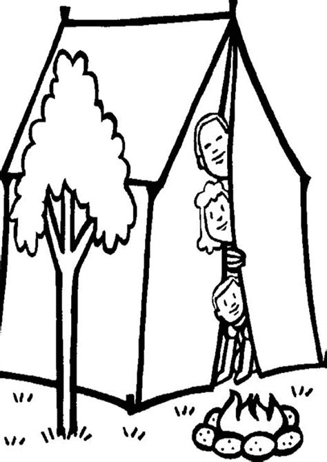 easy  print camping coloring pages tulamama