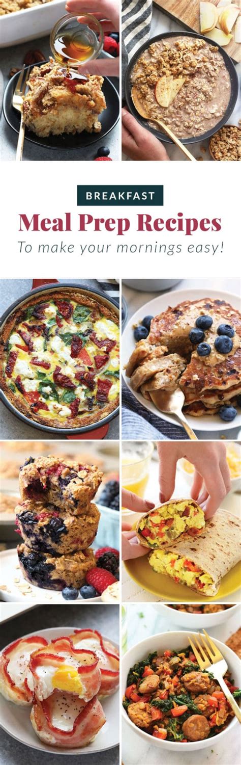 breakfast meal prep recipes save time money fit foodie finds